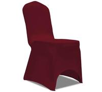 VIDAXL Housses de chaise extensibles - Bordeaux (50 pièces)
