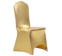 vidaXL Housses de chaise extensibles - Doré