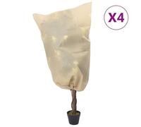 vidaXL Housses de protection pour plantes avec cordon de serrage 4 pcs