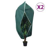 vidaXL Non-tissé d'hiver avec fermeture éclair 2 pièces 70 g/m² 3,93x3,5 m