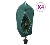 vidaXL Housses de protection pour plantes avec fermeture éclair 4 pcs