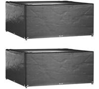 vidaXL Couvertures pour meubles de jardin 2 pcs. 16 oeillets 300x300x75cm Carré