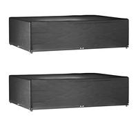 vidaXL Couvertures pour meubles de jardin 2 pcs. 16 oeillets 300x200x75 cm Rectangulaire