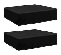 VIDAxL Housses de salon de jardin - 2 pcs - 200x200x70 cm