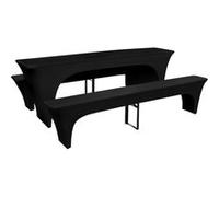 VIDAXL Housses de table et bancs extensibles