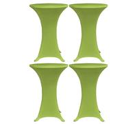 vidaXL Housses de table extensible 4 pcs - Vert