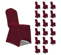 vidaXL Housses élastiques de chaise Bordeaux 18 pcs