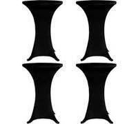vidaXL Housses de table - Noir