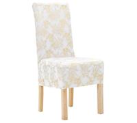 VIDAXL Housses de chaise 6 pcs Blanc