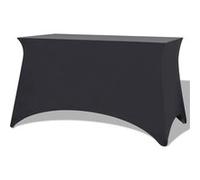 vidaXL Housses extensibles pour table 2 pièces 243×76×74 cm Anthracite