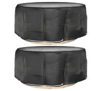 vidaXL Couvertures pour meubles de jardin 2 pcs. 10 oeillets Ø260x90 cm Rond