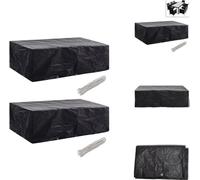 vidaXL Housses pour meubles de jardin 2 pcs. 10 oeillets 300x140 cm - Housses de protection pour meubles de jardin