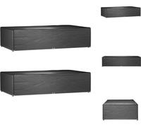 vidaXL Housses pour meubles de jardin 2 pcs. 12 oeillets 315x180x75 cm Rectangulaire - Housses de protection pour meubles de jardin