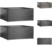 vidaXL Housses pour meubles de jardin 2 pcs. 16 oeillets 205x205x90cm Carré - Housses de protection pour meubles de jardin