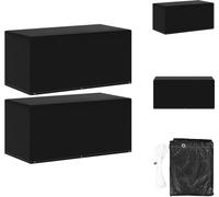 vidaXL Housses pour meubles de jardin 2 pcs. 6 oeillets 160x80x75 cm - Housses de protection pour meubles de jardin