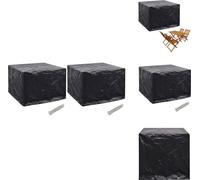 vidaXL Housses pour meubles de jardin 2 pcs. 8 oeillets 122x112x98 cm - Housses de protection pour meubles de jardin