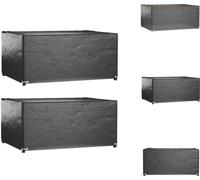 vidaXL Housses pour meubles de jardin 2 pcs. 8 oeillets 180x135x80 cm Rectangulaire - Housses de protection pour meubles de jardin