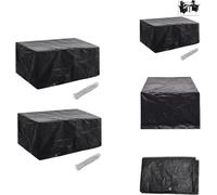 vidaXL Housses pour meubles de jardin 2 pcs. 8 oeillets 180x140 cm - Housses de protection pour meubles de jardin