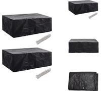 vidaXL Housses pour meubles de jardin 2 pcs. 8 oeillets 200x160x70 cm - Housses de protection pour meubles de jardin