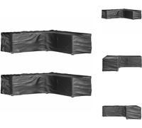 vidaXL Housses pour meubles de jardin en L 2 pcs. 16 oeillets 250x250x70 cm - Housses de protection pour meubles de jardin