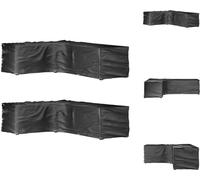 vidaXL Housses pour meubles de jardin en L 2 pcs. 18 oeillets 220x285x80 cm - Housses de protection pour meubles de jardin