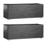 vidaXL Housses salon de jardin 2pcs 8œillets 192x82x65cm rectangulaire 3155349