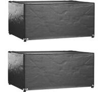 Vidaxl Housses Salon De Jardin2pcs 8oeillets 180x135x80cm Rectangulaire