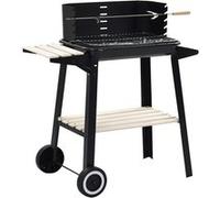 vidaXL Houtskoolbarbecue staand met wieltjes45367 Noir G