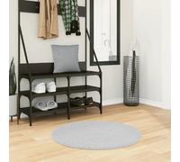 Vidaxl Tapis Huarte À Poils Courts Doux Et Lavable Gris Ø 80 Cm