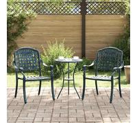 vidaXL Chaise de jardin 2 pcs Vert 55 x 56,5 x 91cm Aluminium