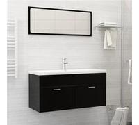 vidaXL Lavabo encastré avec robinet 101x39x18 cm Céramique blanche
