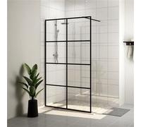 vidaXL Paroi de douche pour passage piétonnier avec verre ESG transparent 100x195 cm
