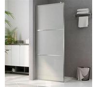 vidaXL Paroi de douche praticable avec verre ESG entièrement dépoli 80x195 cm