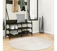 VIDAXL IZA Tapis poils courts Ø120 cm - Crème