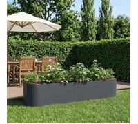 vidaXL Jardinière surélevée Anthracite 200 x 40 x 40 cm