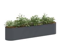 Jardinière surélevée vidaXL pour le jardin, anthracite, 200 x 40 x 40 cm