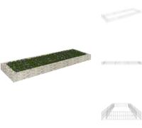 vidaXL Jardin surélevé en gabions Acier galvanisé 300x100x20 cm - Pots de fleurs et jardinières