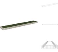 vidaXL Jardin surélevé en gabions Acier galvanisé 600x100x20 cm - Pots de fleurs et jardinières