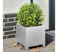 vidaXL Jardinie`re acier galvanisé 30x30x30 cm