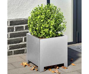 vidaXL Jardinie`re acier galvanisé 30x30x30 cm