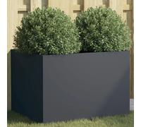 vidaXL Jardinie`re anthracite 62x47x46 cm acier