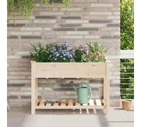 vidaXL Jardinier avec Grilles - Bois de Sapin