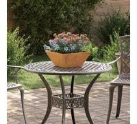 vidaXL Jardinier en métal Acier météo 35 x 35 x 15 cm Durable