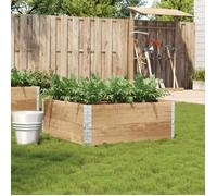 vidaXL Jardinière 100x100 cm bois de pin massif, jardinière d'extérieur, bac à fleurs, bac à tomates, jardinière de 3295399