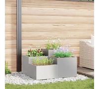 vidaXL Jardinière 100x100x48 cm - Acier inoxydable