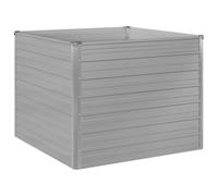 vidaXL Jardinière 100x100x77 cm Acier galvanisé Gris
