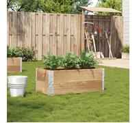 vidaXL Jardinière 100x50 cm bois de pin massif, jardinière d'extérieur, bac à fleurs, bac à tomates, jardinière de terrasse, 3295391