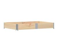 vidaXL Jardinière 150x100 cm Bois de pin Massif, jardinière d'extérieur, bac à Fleurs, bac à tomates, jardinière de terrasse, bac à Pommes de Terre