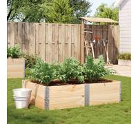 vidaXL Jardinière 150x100 cm - Bois massif