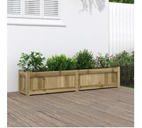 vidaXL Jardinière Bac à plantes 150x31x31 cm bois de pin imprégné 837482